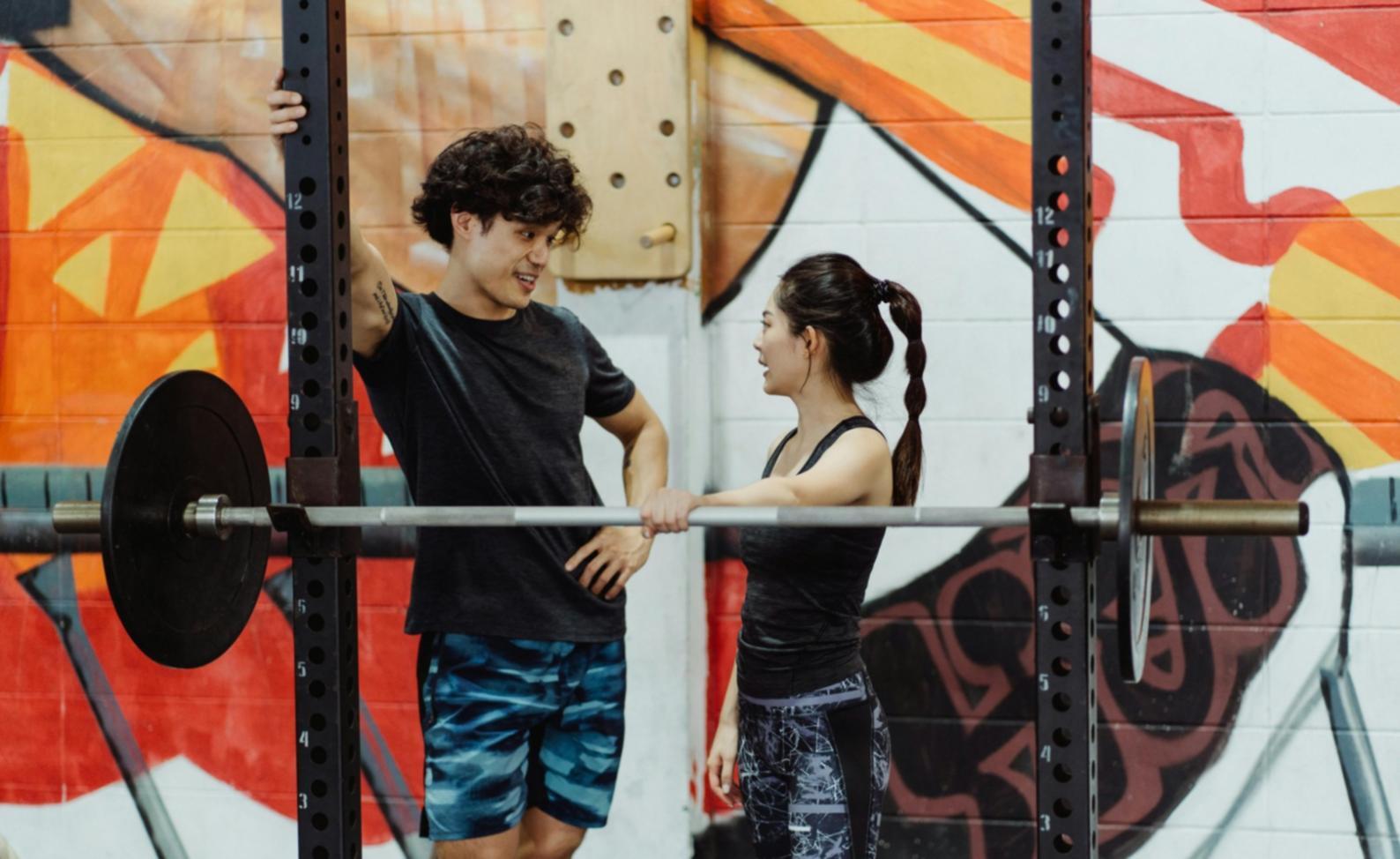 Athlete reviewing training notes during an online CrossFit masterclass